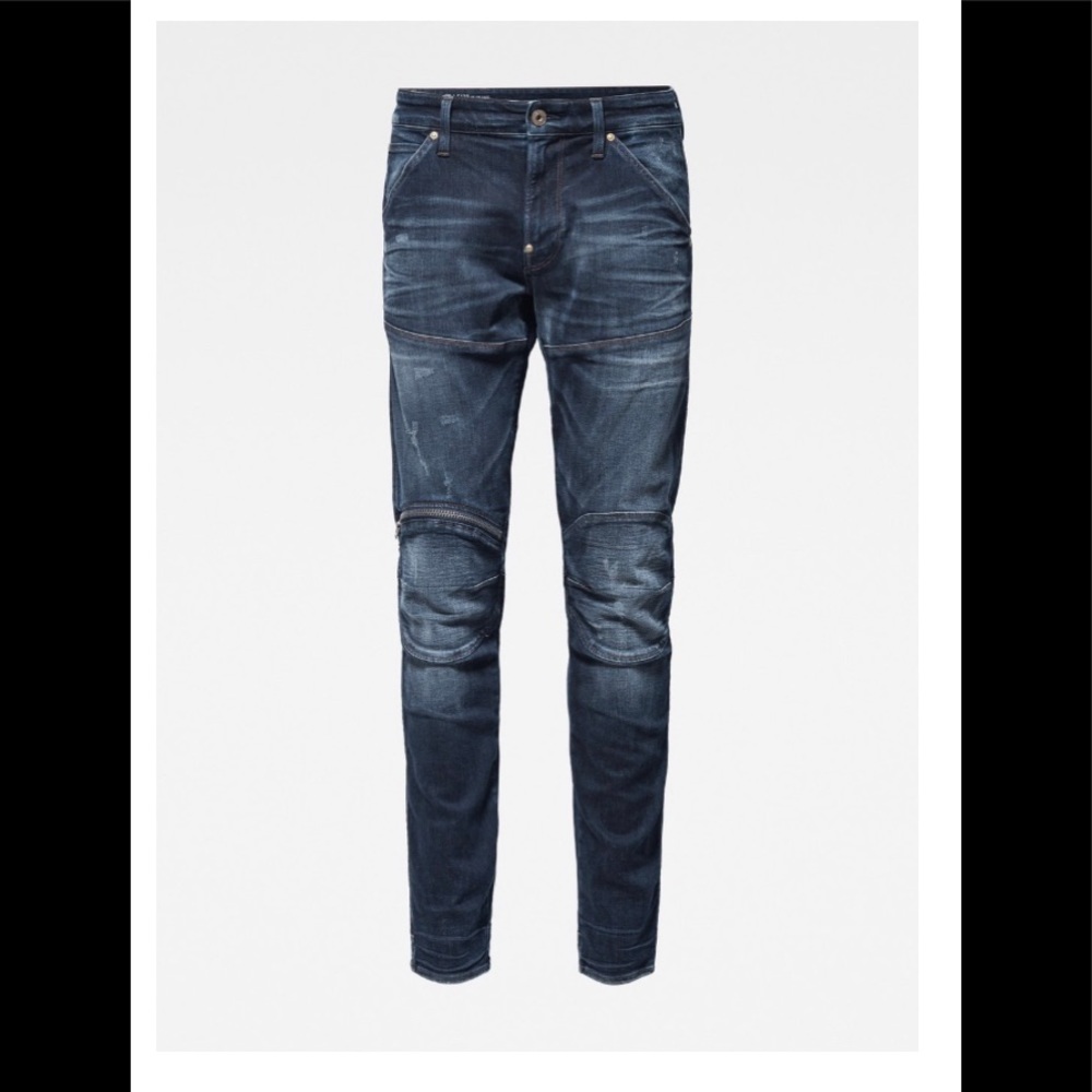 5620 zip knee skinny jeans